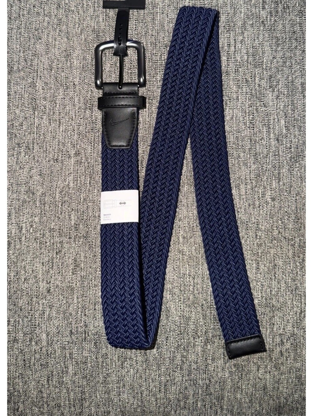 Nike Golf Stretch Woven Navy Blue Belt Men's Size Medium (34-36) New With Tags